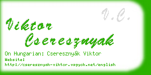 viktor cseresznyak business card